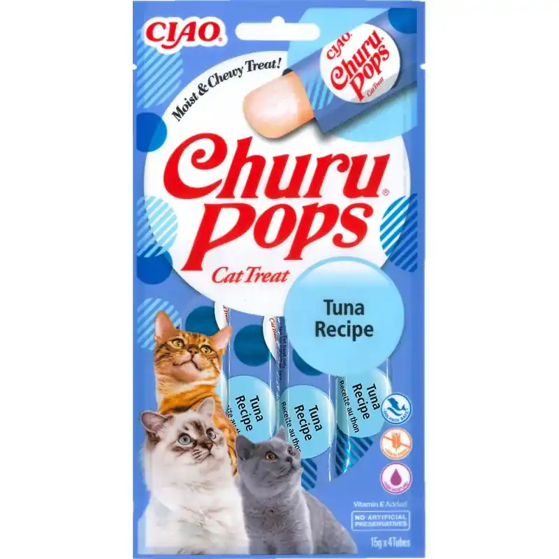 Wyprzedaż INABA Cat Churu kremowy przysmak w postaci galaretki dla kota tuńczyk 4x15g (60g)