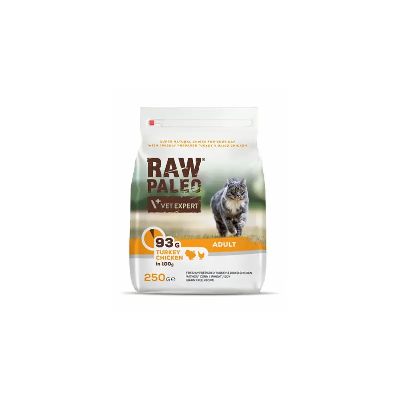 RAW PALEO Adult Cat Turkey and Chicken Nowość