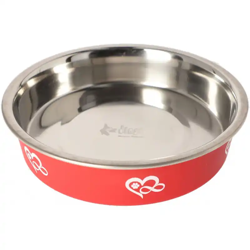 Cena promocyjna DINGO Miska metalowa antypoślizgowa dla kota bonita 270 ml
