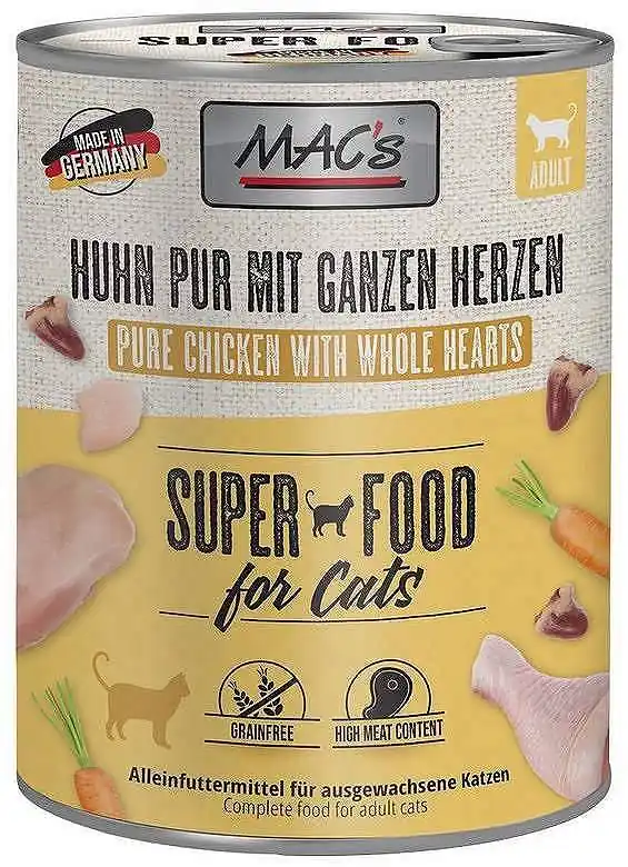 Mac‘s Cat Adult Karma z Kurczakiem i sercami drobiowymi dla kota 800g Ograniczona ilość