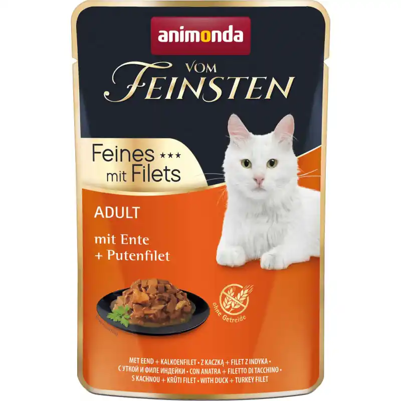 ANIMONDA Cat Vom Feinsten Adult - filet z kaczki i indyka 85g (saszetka) Dodaj do koszyka