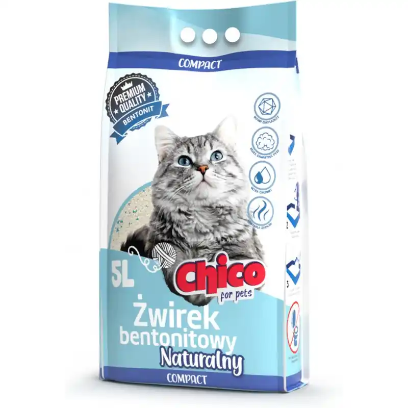 CHICO Żwirek bentonitowy Compact Naturalny Ostatnie sztuki