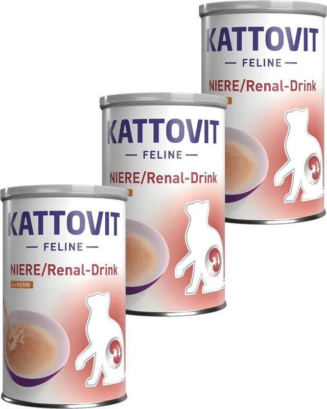 Cena promocyjna Kattovit Feline Renal Drink Karma z kurczakiem (Huhn) dla kota op. 6x135ml PAKIET