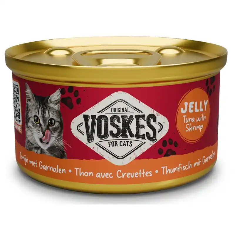 Ograniczona ilość VOSKES Tuńczyk z Krewetką w galaretce 85g