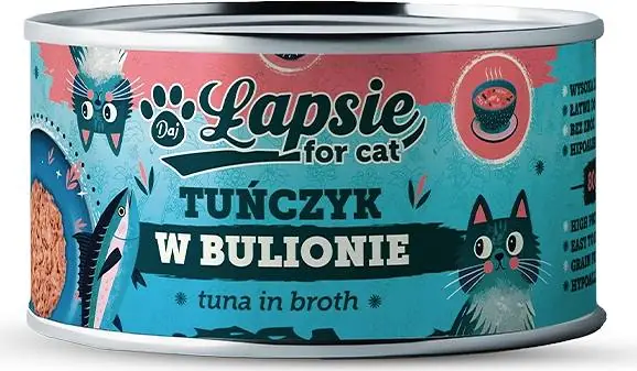 Łapsie Adult Karma z tuńczykiem dla kota 80g Hit sprzedaży