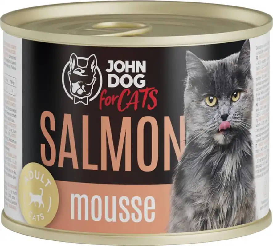 John Dog for Cats Salmon Mousse Karma z łososiem dla kota 200g Zniżka