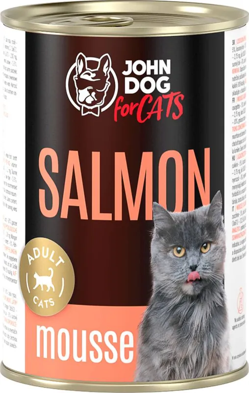 John Dog for Cats Salmon Mousse Karma z łososiem dla kota 400g Rabat