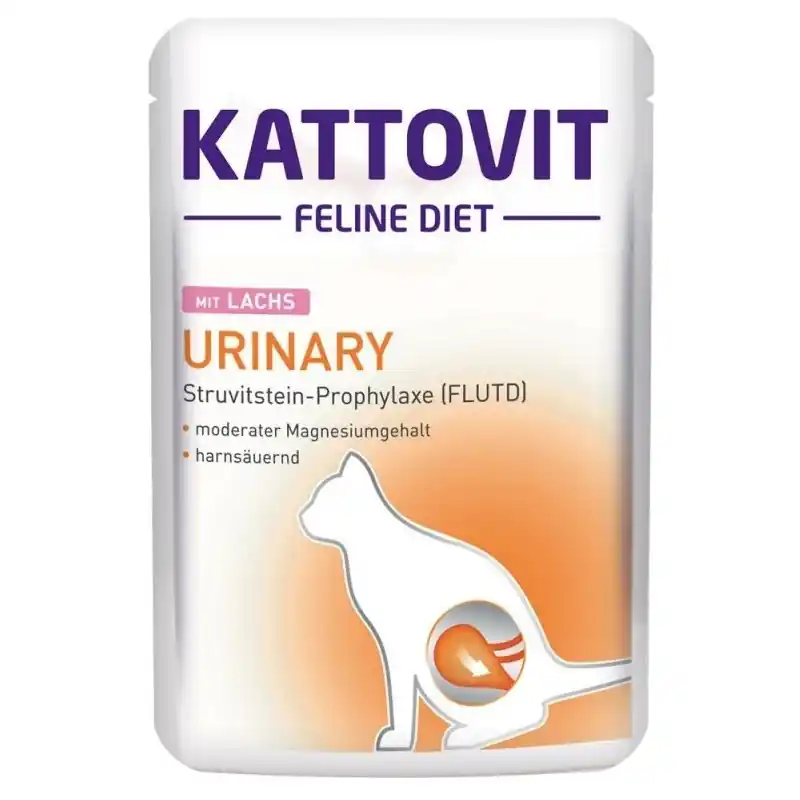 Premium KATTOVIT Feline Diet Urinary Łosoś 85g (saszetka)