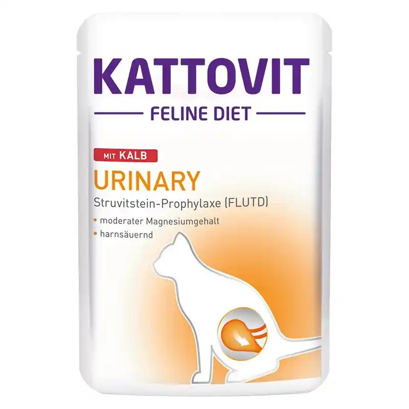 Wybór klientów KATTOVIT Feline Diet Urinary Cielęcina 85g (saszetka)
