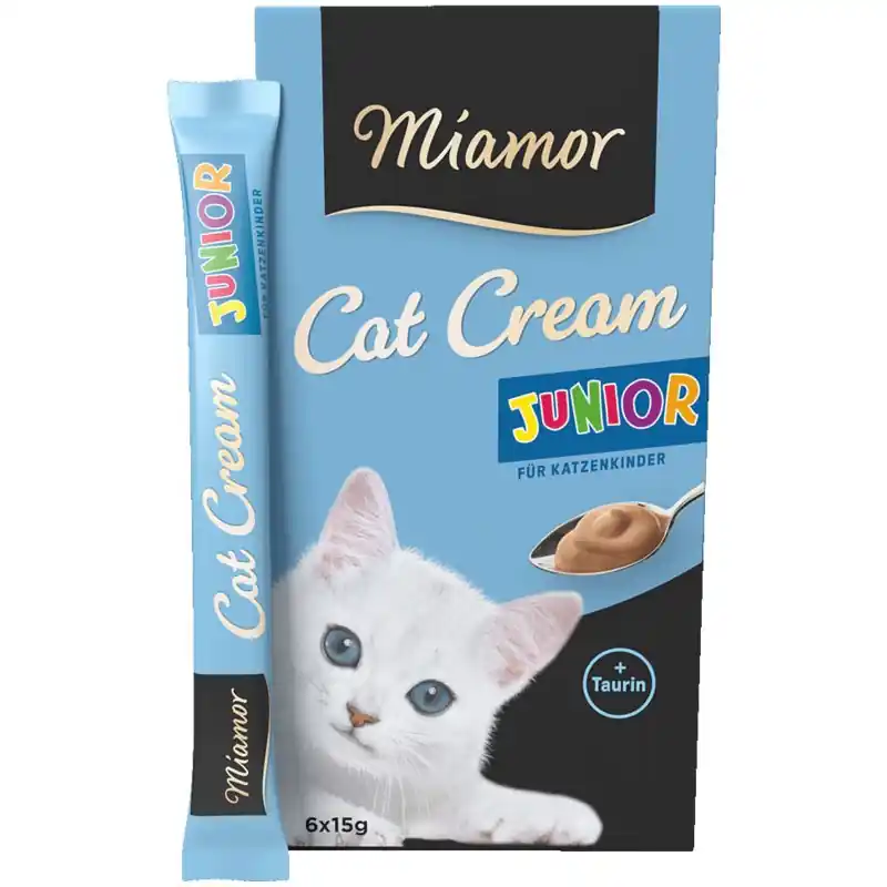 MIAMOR Cat Confect - Junior Cream pasta dla młodych kotów 6x 15g Sprawdź teraz