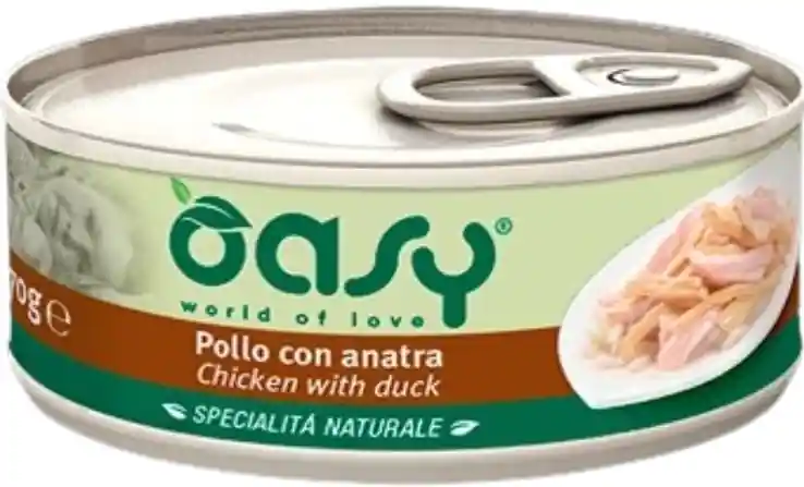 Premium Oasy Natural Adult Chicken with Duck Karma z kurczakiem i kaczką dla kota 70g