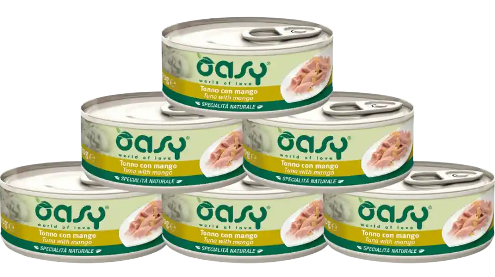 Oasy Natural Adult Tuna with Mango Karma z tuńczykiem i mango dla kota 24x70g PAKIET Obniżka ceny