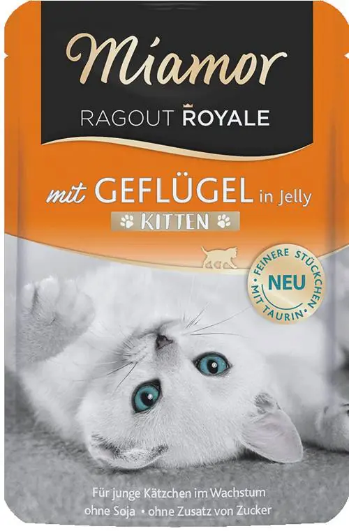 Miamor Ragout Royale Kitten Karma z drobiem dla kociąt 100g Nowość