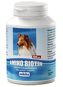 Mikita Amino Biotin dla psa i kota Suplement diety 150 tab. Taniej