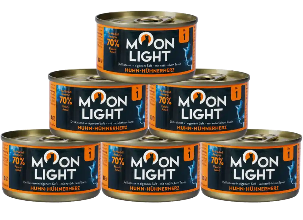 Do wyczerpania zapasów Moonlight Dinner nr 1 Karma z kurczakiem i sercami kurczaka dla kota 24x80g PAKIET