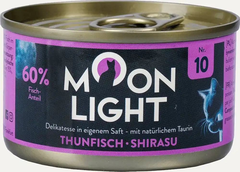 Moonlight Dinner nr 10 Karma z tuńczykiem i shirasu 80g Nowy