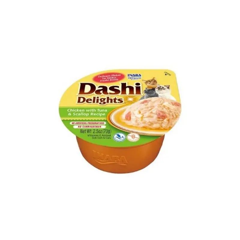 Rabat INABA CAT Dashi Delights Chicken Tuna and Scallop 70g