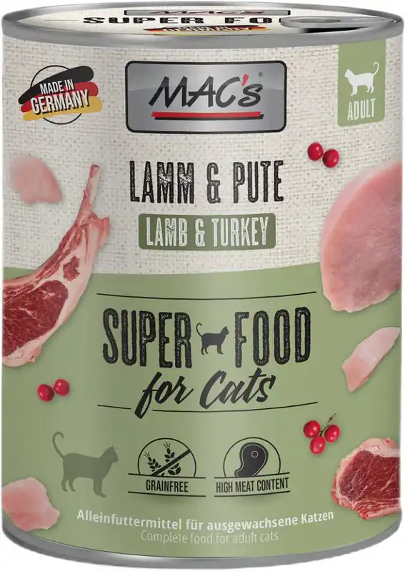 Oferta limitowana Mac‘s Cat Adult Karma z jagnięciną i indykiem dla kota 800g