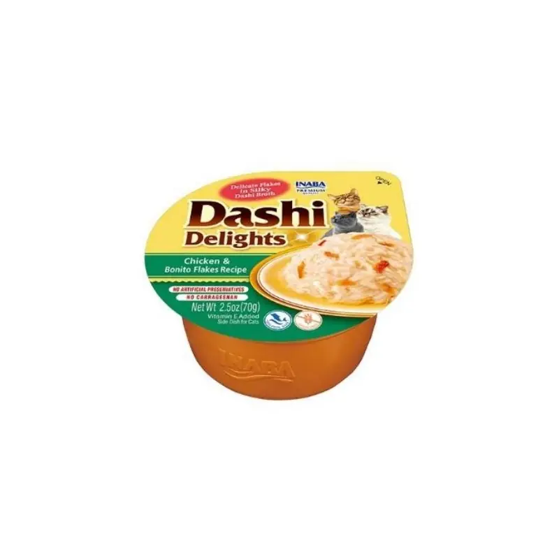 Bestseller INABA CAT Dashi Delights Chicken Bonito Flakes 70g
