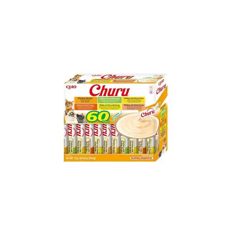 Ograniczona ilość INABA CAT CHURU Variety Chicken 60x 14g (840g)