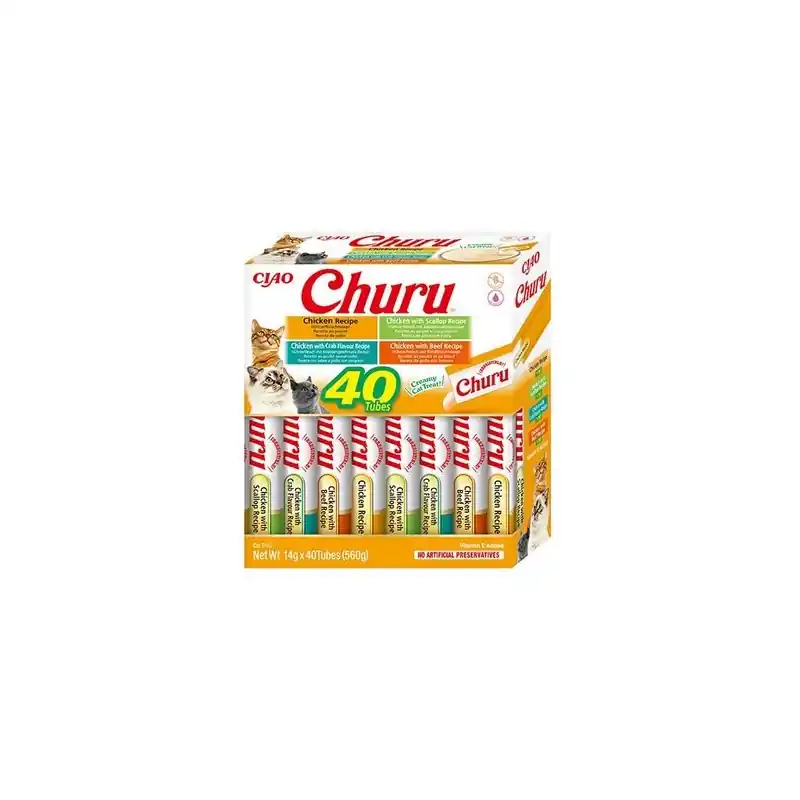 INABA CAT CHURU Variety Chicken 40x 14g (560g) Szybka dostawa