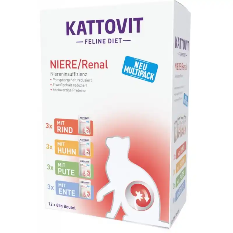 KATTOVIT Feline Diet Renal Multipack 12x 85g Do wyczerpania zapasów