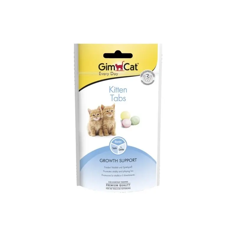 Kup online GIMCAT Kitten Tabs tabletki dla kociąt wspomagające wzrost 40g