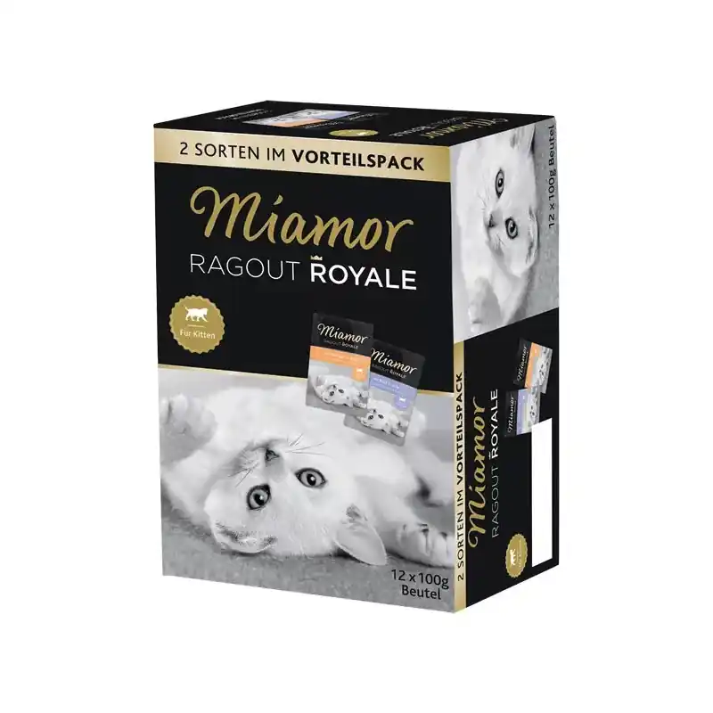 Zamów teraz MIAMOR Ragout Royale Kitten Mix Drób, Wołowina w galaretce 12x 100g