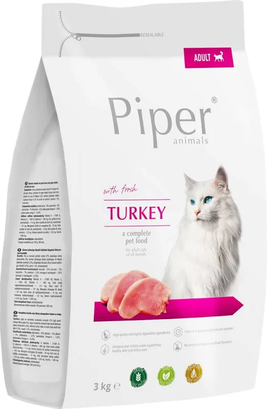 Cena promocyjna Piper Animals Adult Karma z indykiem dla kota 3kg