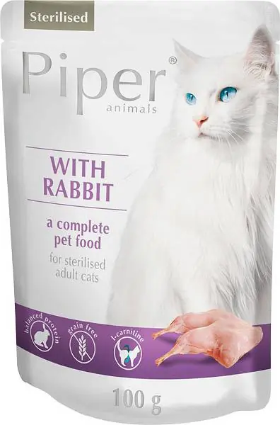 Tylko do końca tygodnia Piper Animals Karma z królikiem dla kota po sterylizacji 100g
