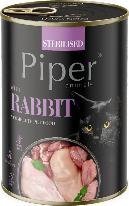 Piper Animals Karma z królikiem dla kota po sterylizacji 400g Najlepsza cena