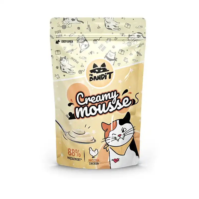 MR. BANDIT Cat Creamy Mousse Chicken - kurczak 60g Ostatnie sztuki
