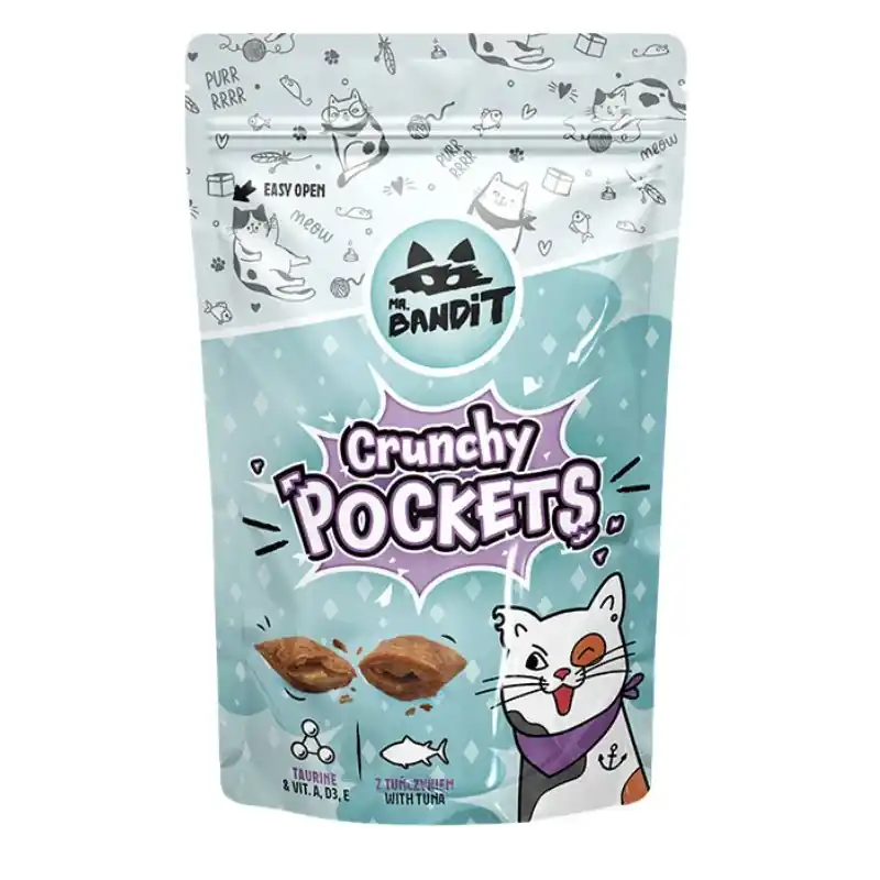 Łatwy zwrot MR. BANDIT Cat Crunchy Pocekts with Tuna - Tuńczyk 40g