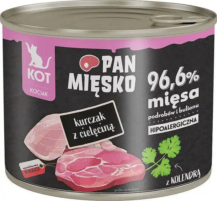 Pan Mięsko Kitten Karma z kurczakiem i cielęciną dla kociąt 200g Taniej