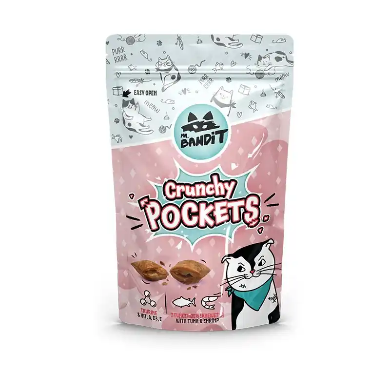 MR. BANDIT Cat Crunchy Pocekts with Tuna and Shrimp - Tuńczyk i Krewetka 40g Zamów teraz