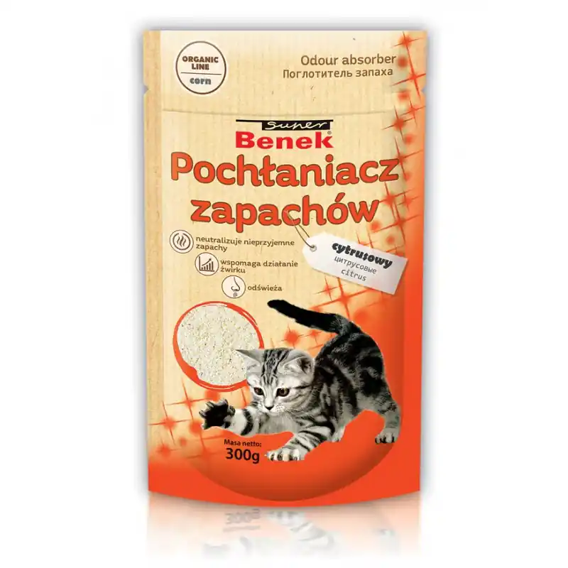 SUPER BENEK Pochłaniacz zapachów Corn Cytrusowy 300g Bestseller