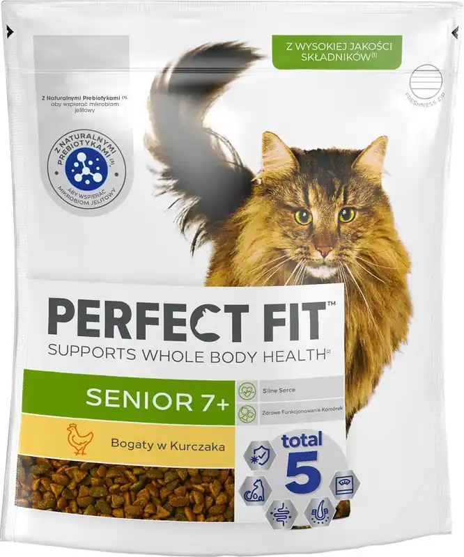 Rabat Perfect Fit Cat Senior 7+ Karma z kurczakiem dla kota 750g