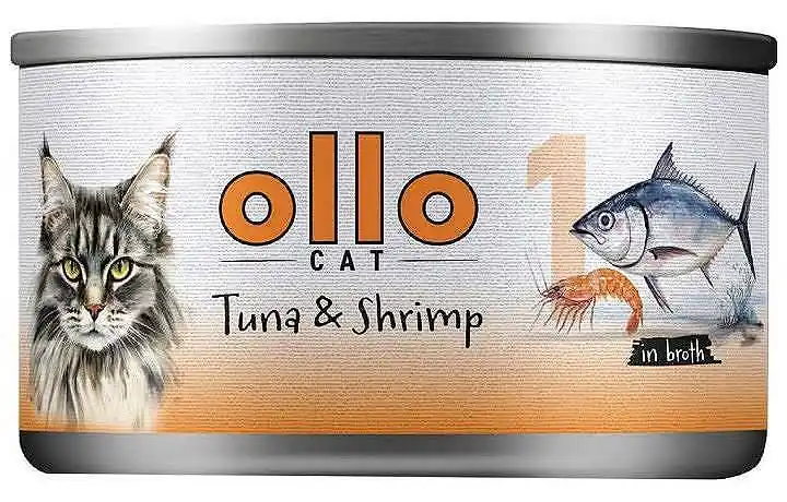 Oferta Ollo nr 1 Tuna&Shrimp Karma z tuńczykiem i krewetkami w sosie dla kota 70g
