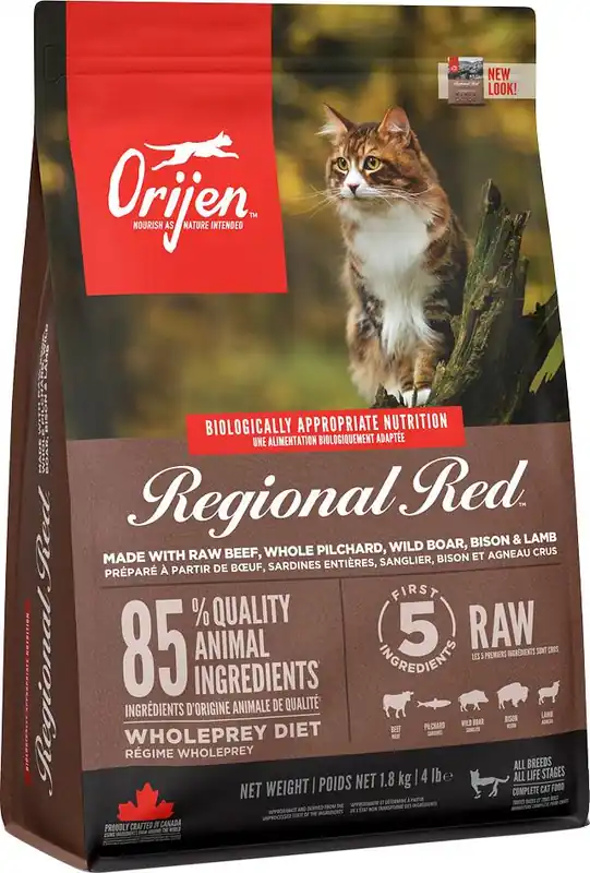 Hit sprzedaży Orijen CAT Regional Red Karma dla kota 1.8kg