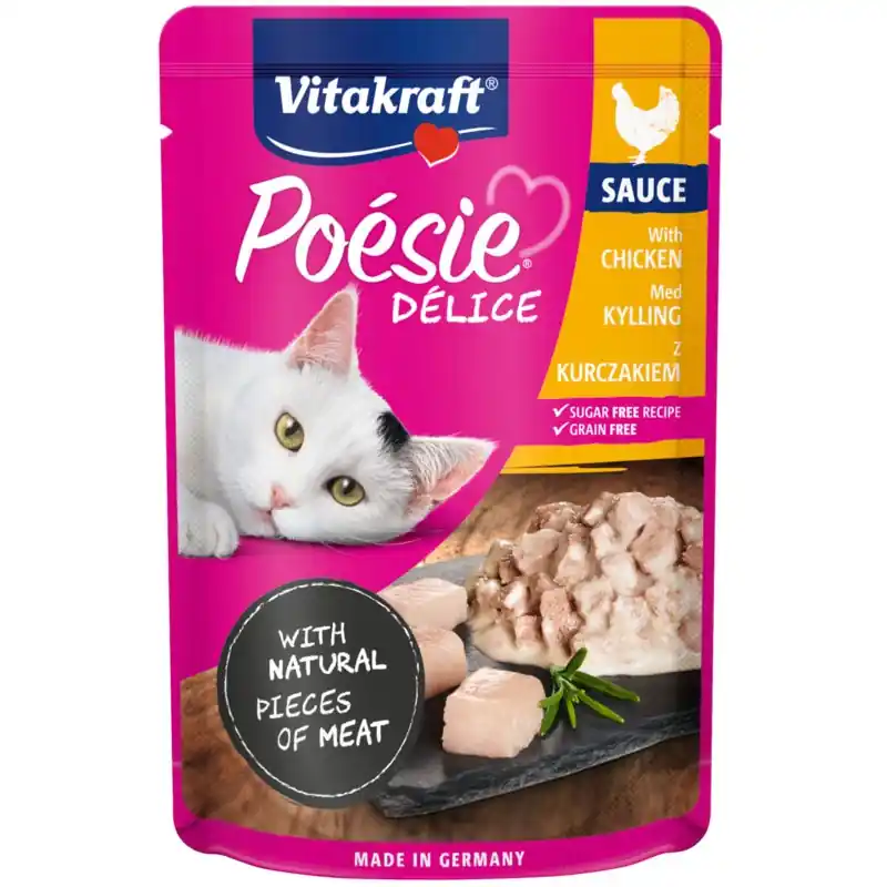 POESIE DELICE SAUCE dla kota - Kurczak w sosie 85g (saszetka) Bezpieczna płatność