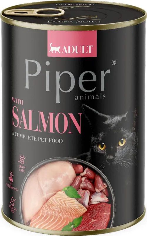 Cena promocyjna Piper Animals Karma z łososiem dla kota 400g