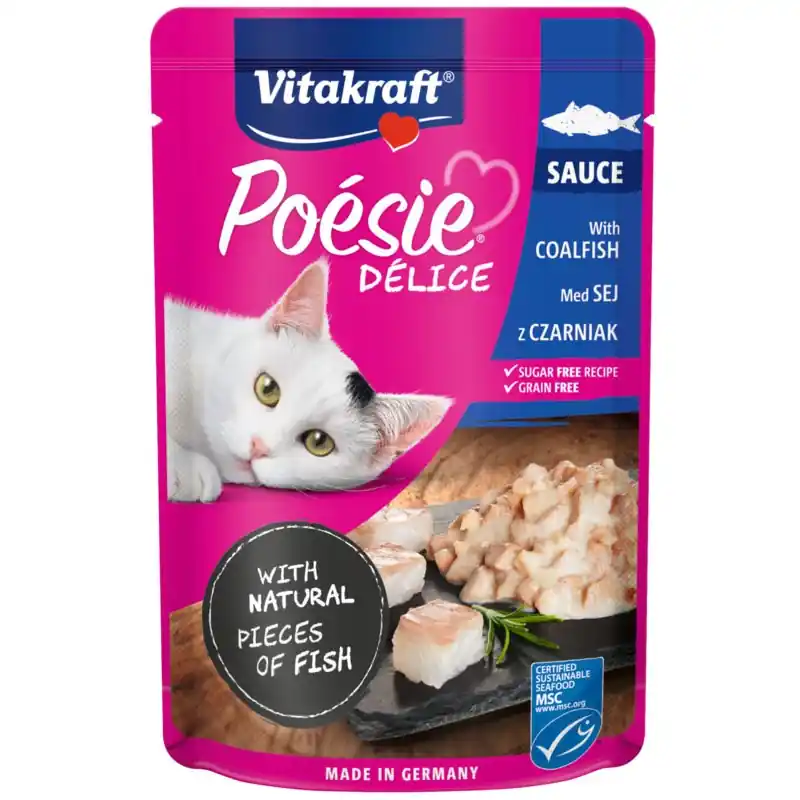 POESIE DELICE SAUCE dla kota - Czarniak w sosie 85g (saszetka) Ostatnie sztuki