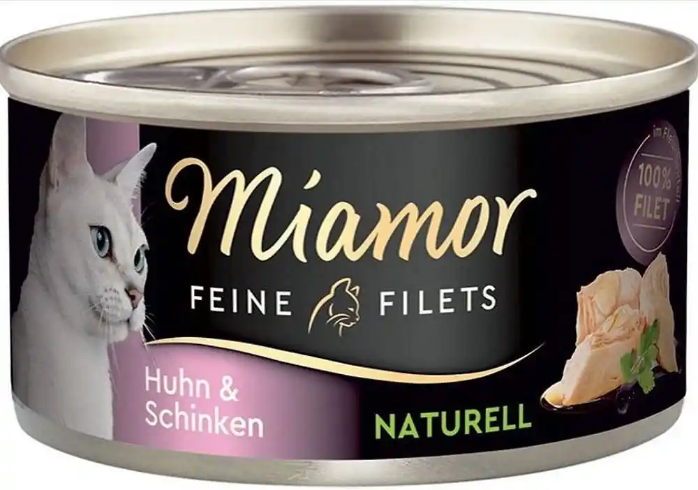 Promocja Miamor Feine Filets Naturell Karma z kurczakiem i szynką w sosie dla kota 80g