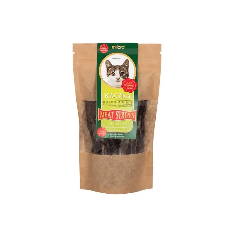 Oferta czasowa MILORD MEAT KOT Suszone Przysmaki - Paski z Kaczki 40g