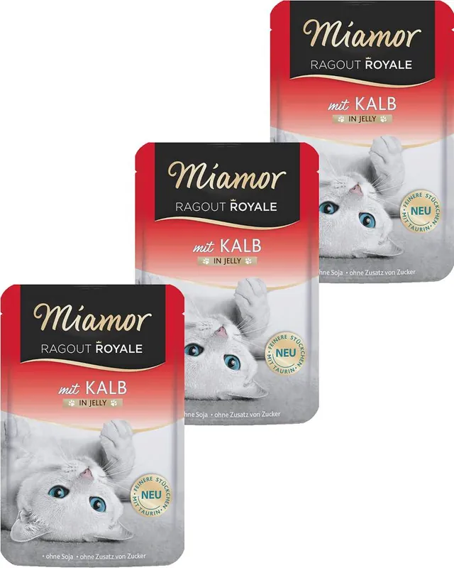Miamor Ragout Royale Karma z cielęciną dla kota 22x100g PAKIET Hit sprzedaży