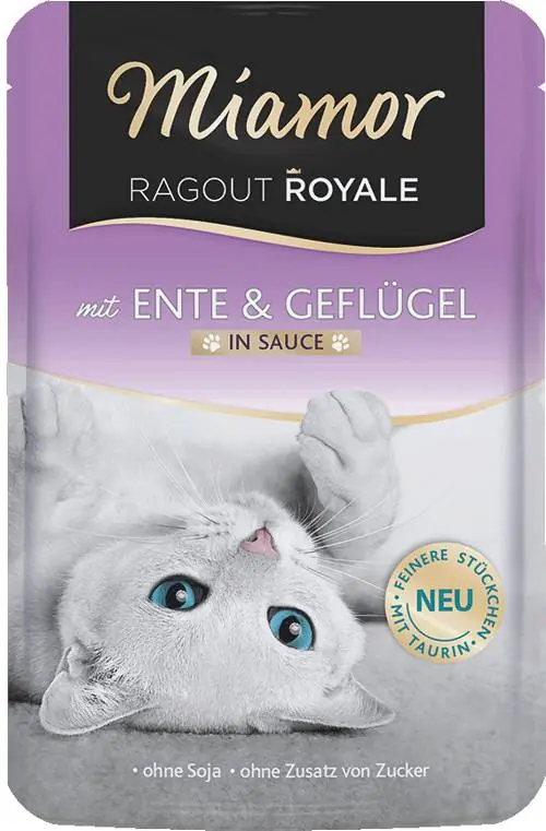 Szybka dostawa Miamor Ragout Royale Karma z kaczką i drobiem dla kota 100g