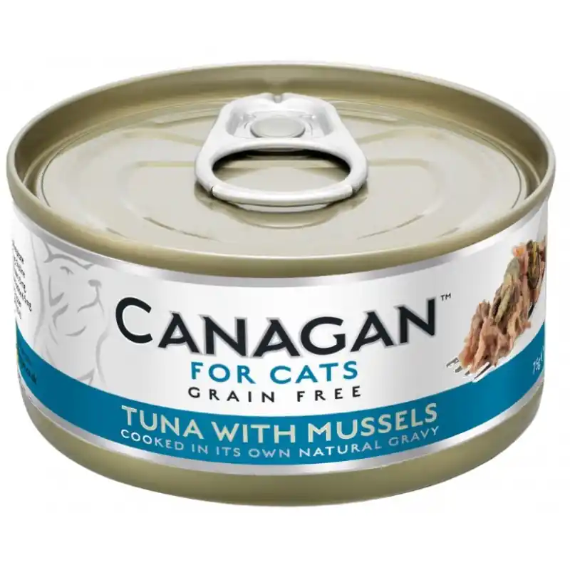 Wyprzedaż CANAGAN Cat Can Tuna with Mussels - tuńczyk z małżami 75g (puszka)