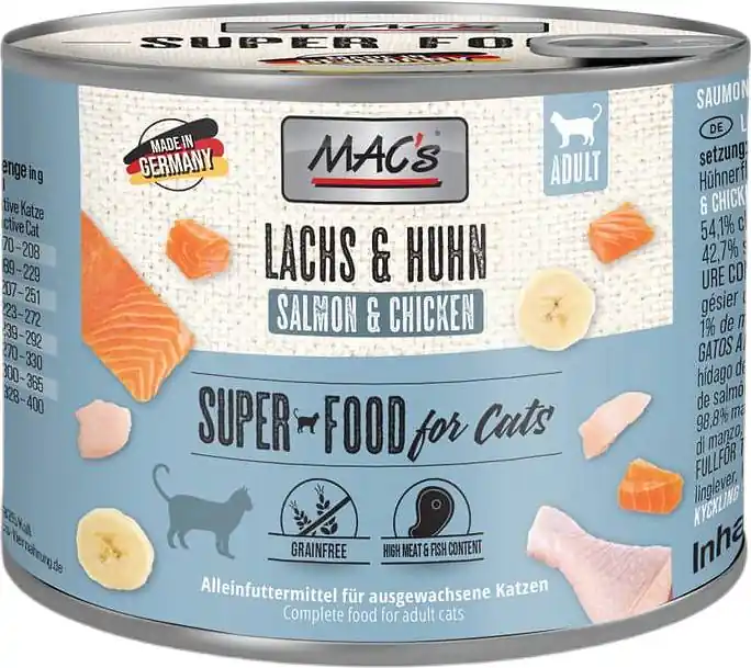 Mac‘s Cat Adult Karma z łososiem i kurczakiem dla kota 200g Nowy