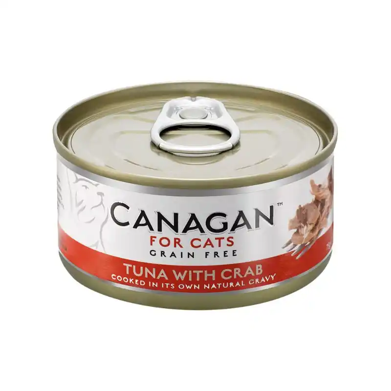 Oferta limitowana CANAGAN Cat Can Tuna with Crab - Tuńczyk z Krabem 75g (puszka)