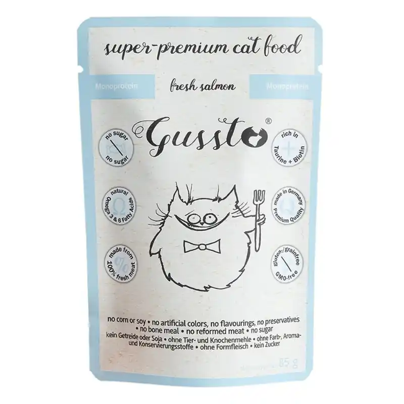 Szybka wysyłka GUSSTO Cat - Fresh Salmon 85g (saszetka)